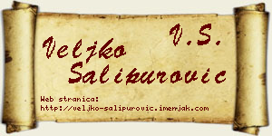 Veljko Šalipurović vizit kartica